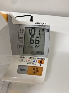 1年で血圧が下がった